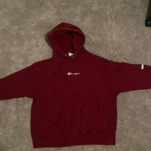 Dark Red Champions Hoodie Large